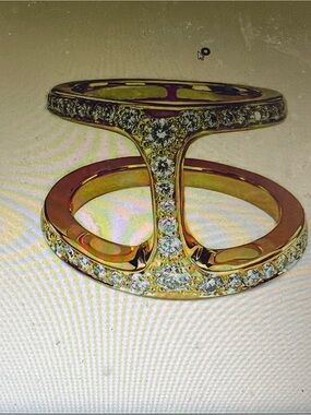 HOORSENBUHS 18KT DAME PHANTOM DIAMOND RING